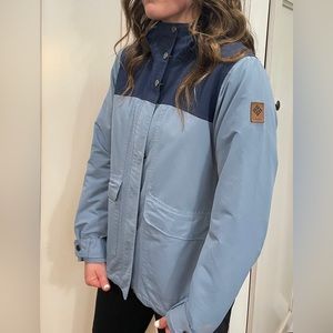 COLUMBIA SHELL size: Medium… 2 toned blue